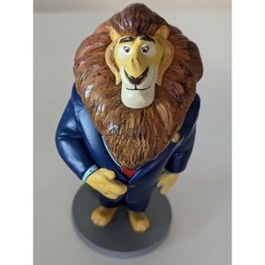 Disney Store Zootopia Movie Lion Lionheart Mayor PVC Figure Toy Cake Top…